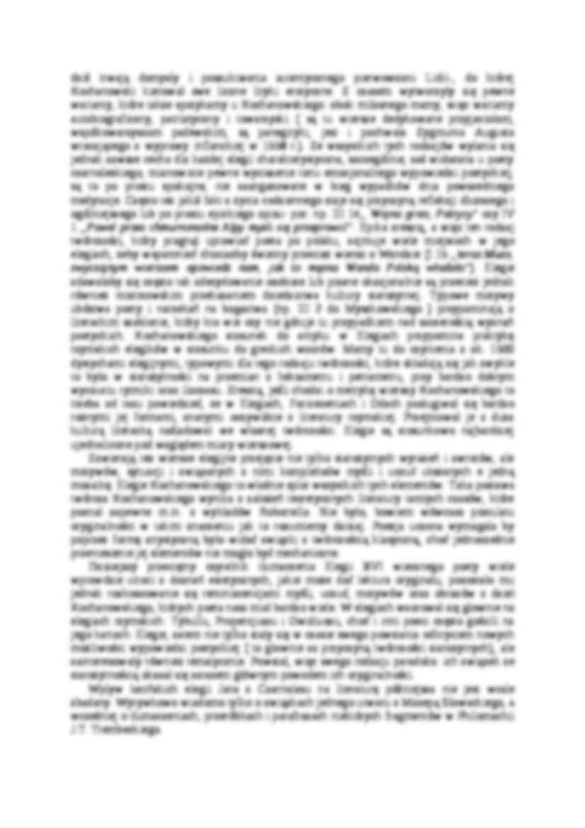Charakterystyka elegii - Klemens Janicki i Jan Kochanowski - strona 2