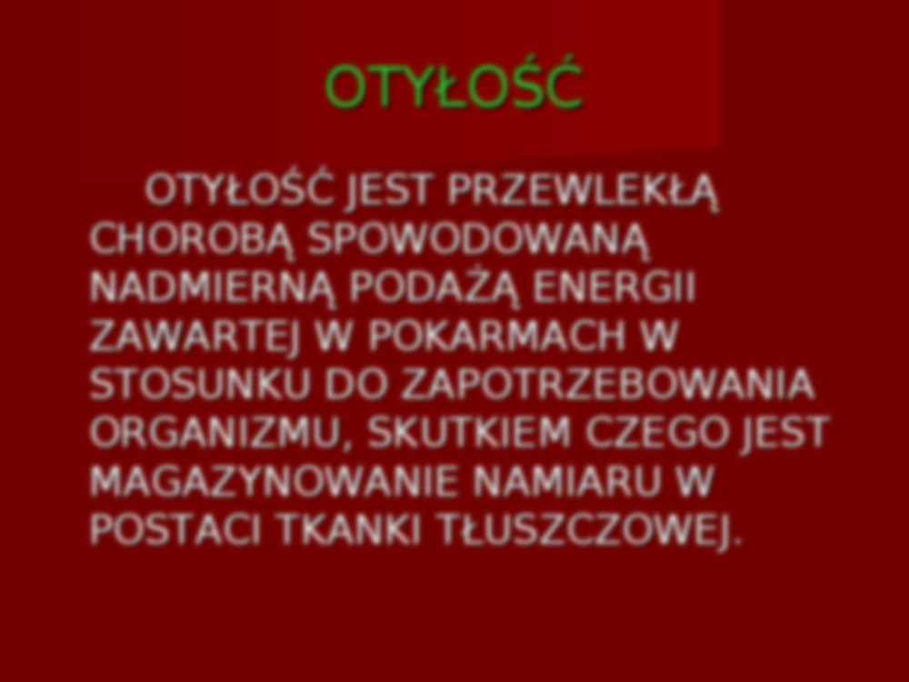 Otyłość i nadwaga - prezentacja - strona 2
