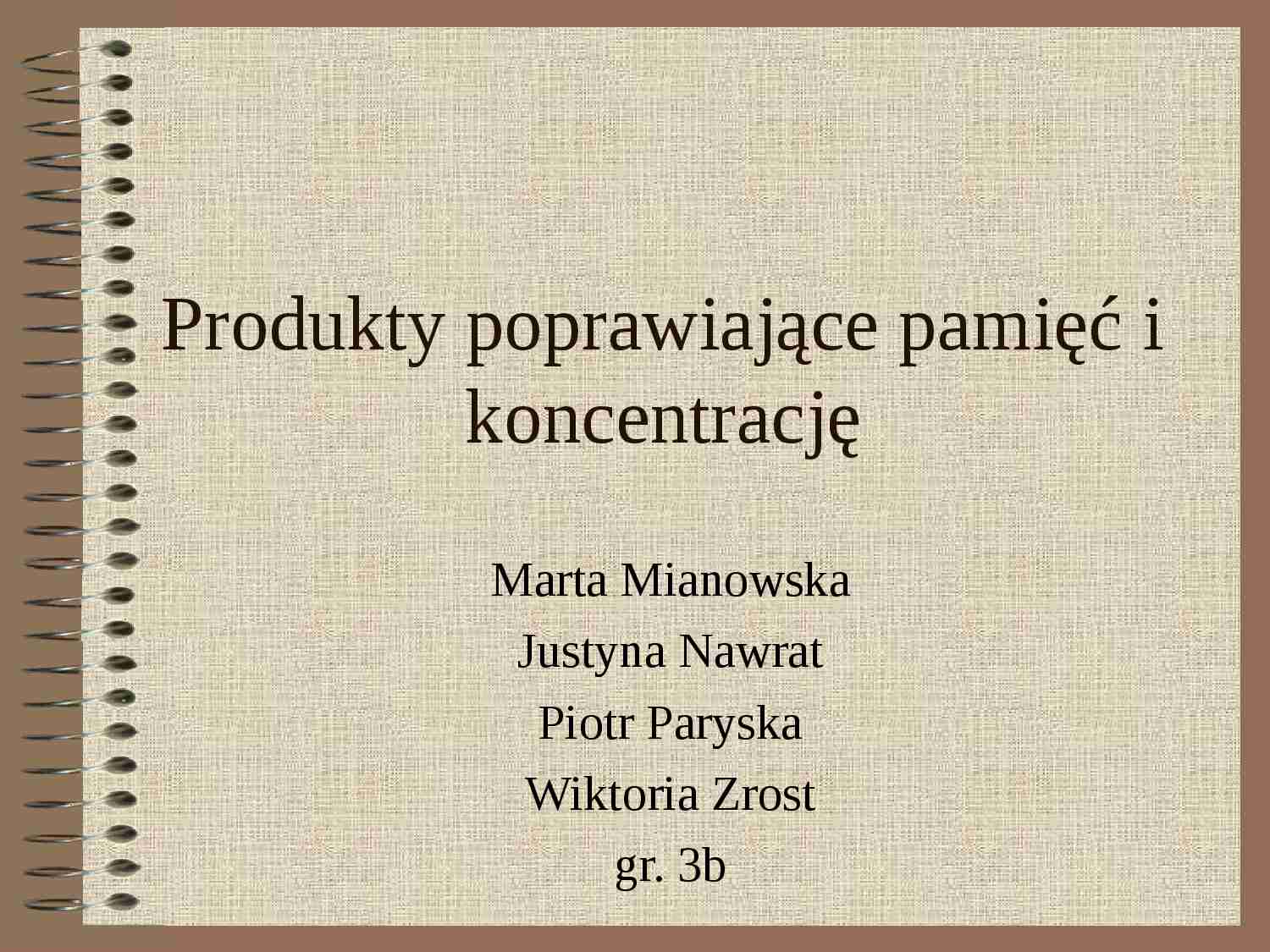 Produkty poprawiające pamięć i koncentrację - strona 1