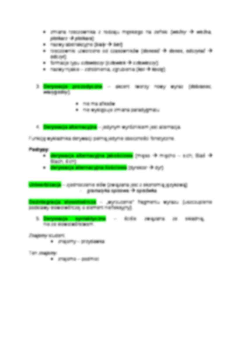 Słowotwórstwo - relacje motywacji słowotwórczych - strona 3