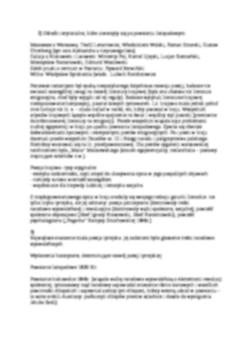 Romantyczna literatura w kraju - wykład - strona 2