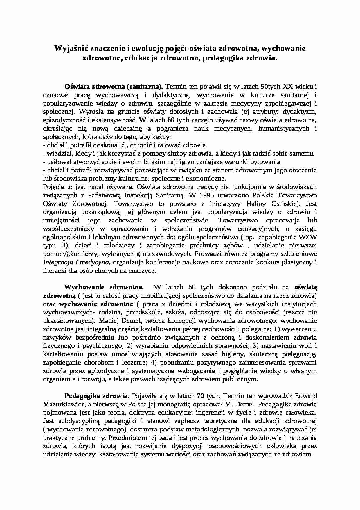 Edukacja i pedagogika zdrowia - strona 1