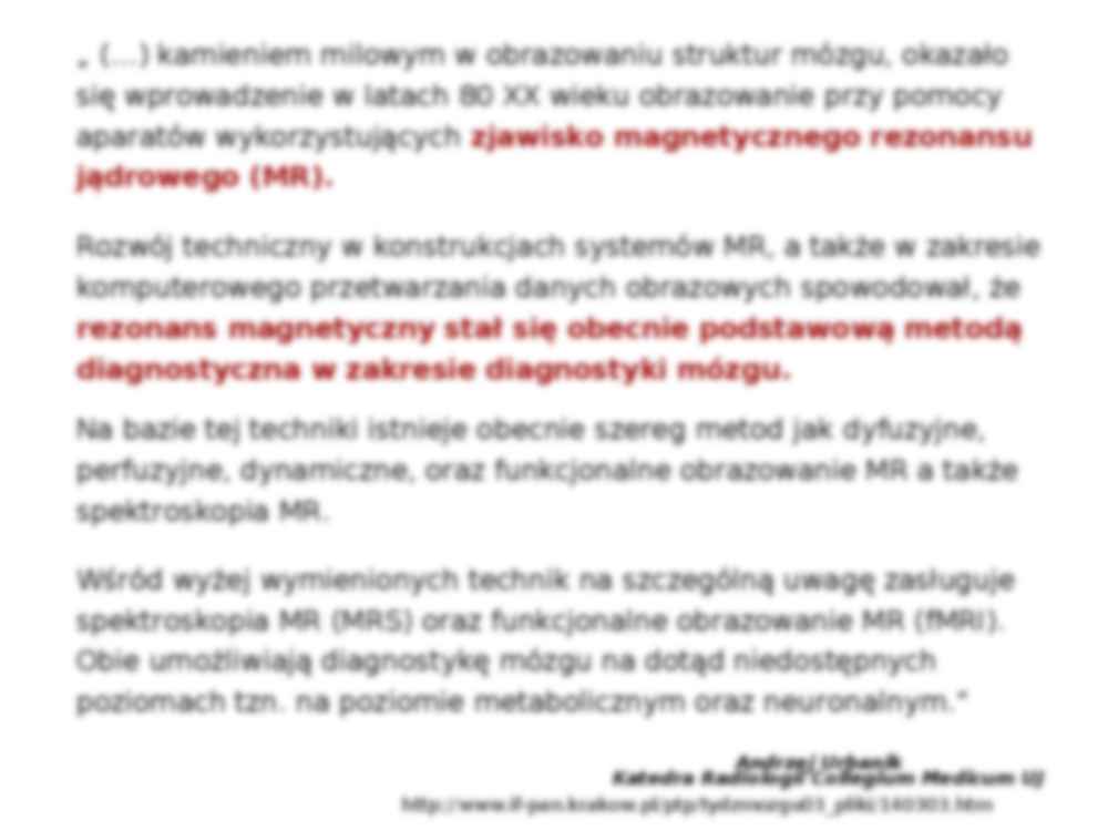 Rezonans magnetyczny (MRI) - strona 2