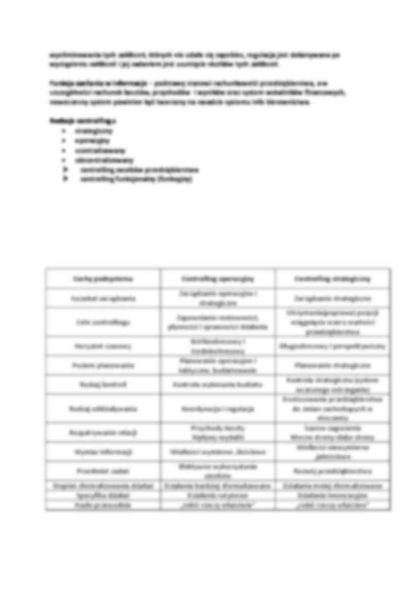 Funkcje i rodzaje controllingu - strona 2