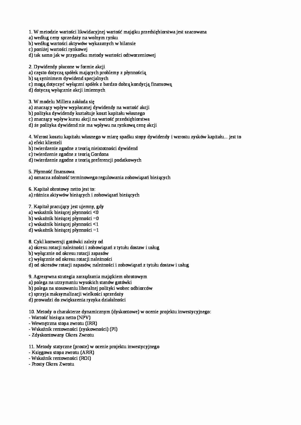 Pytania na egzamin - Ryzyko operacyjne - strona 1