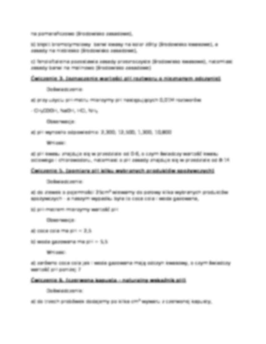 Elektrolity i nieelektrolity - sprawozdanie - strona 3