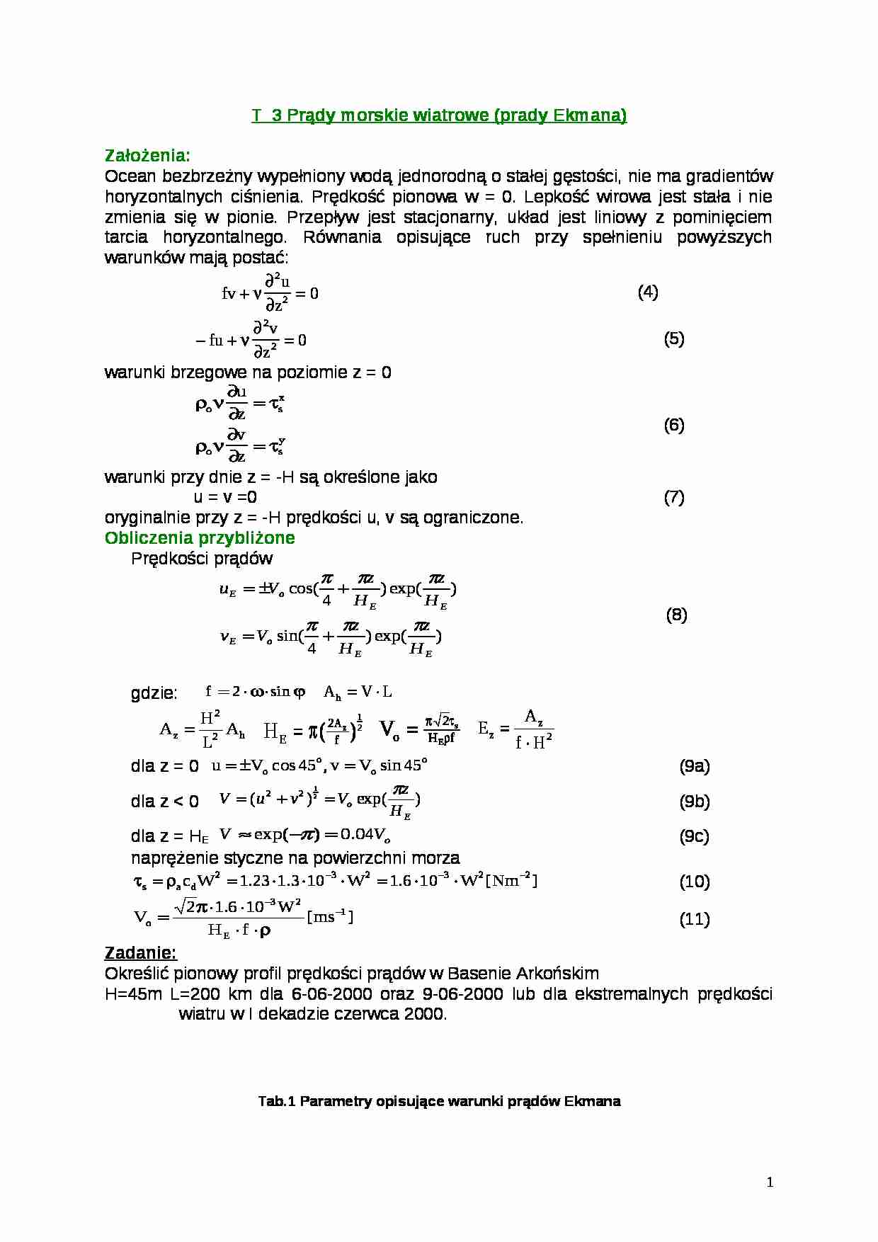 Prądy morskie wiatrowe - strona 1