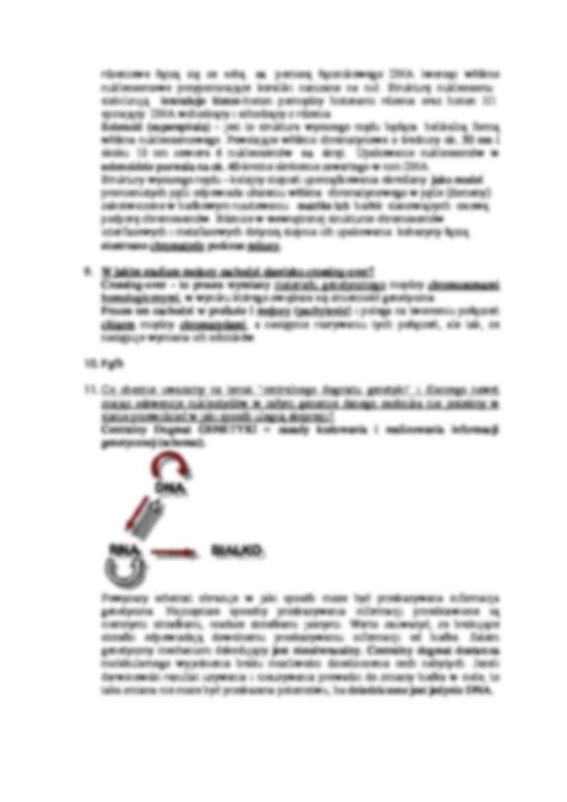 Zagadnienia ogólne i podstaowe wiadomości z genetyki - strona 3