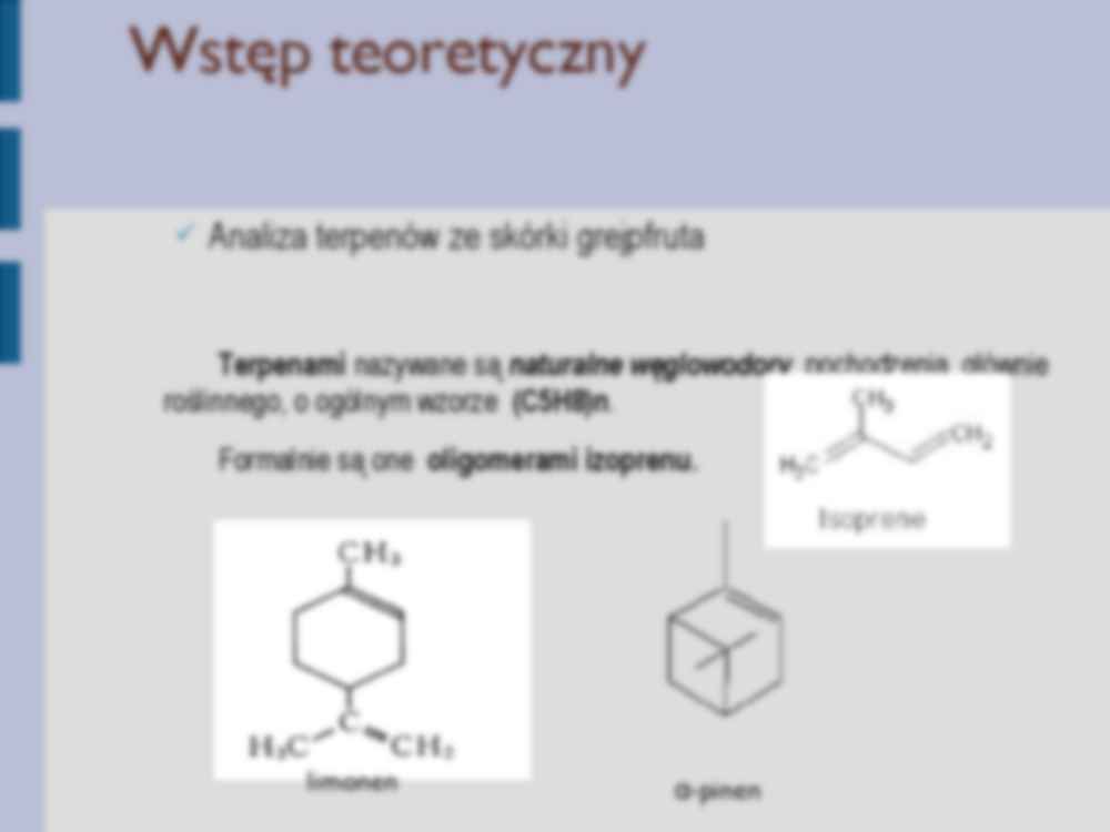 Analiza jakościowa terpenów ze skórki grejpfruta - strona 2