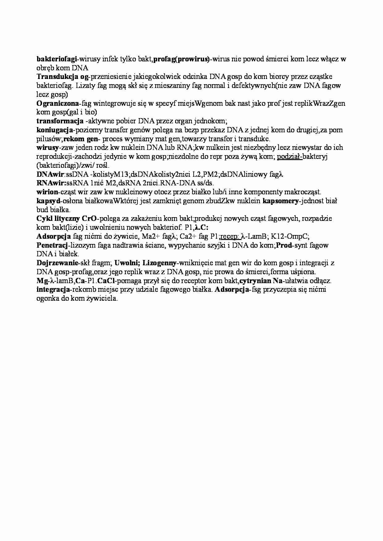 Wejściówka - bakteriofagi - strona 1