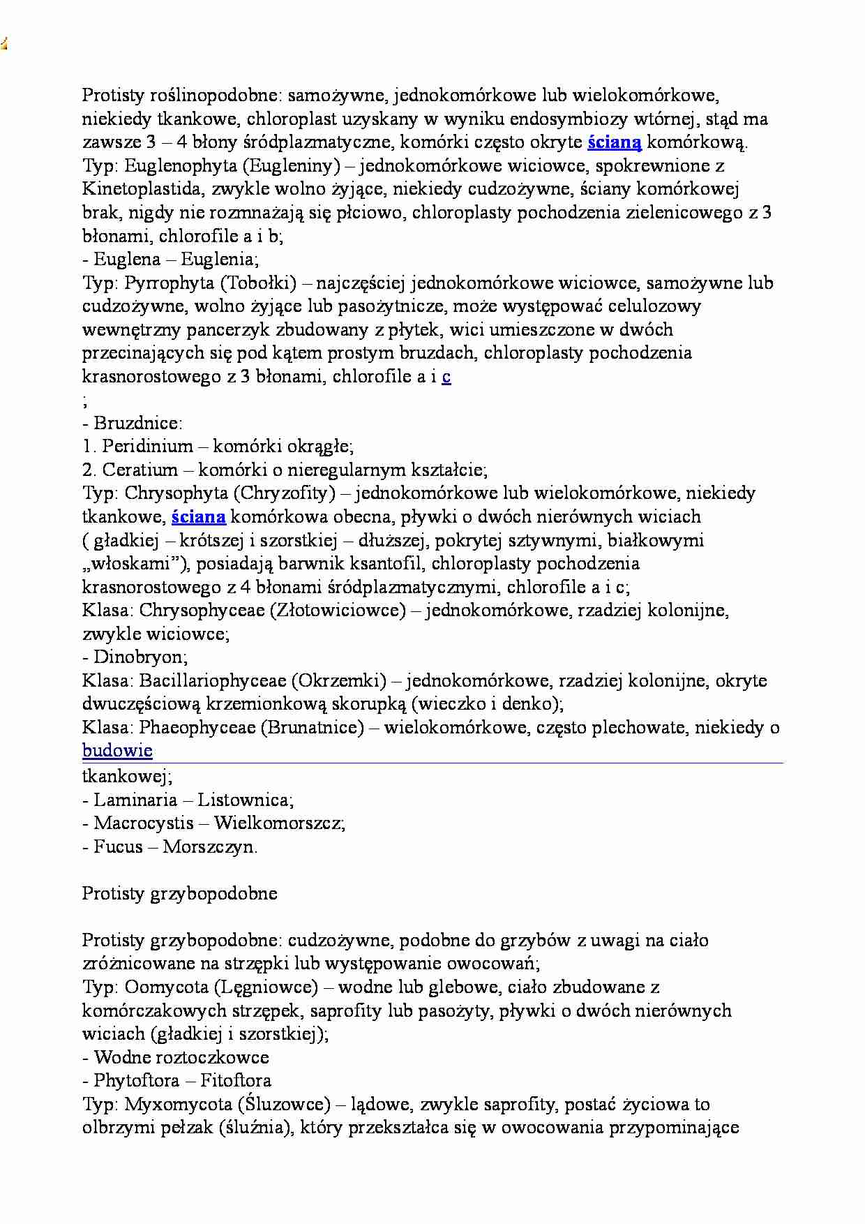 Pytania testowe - glony - strona 1