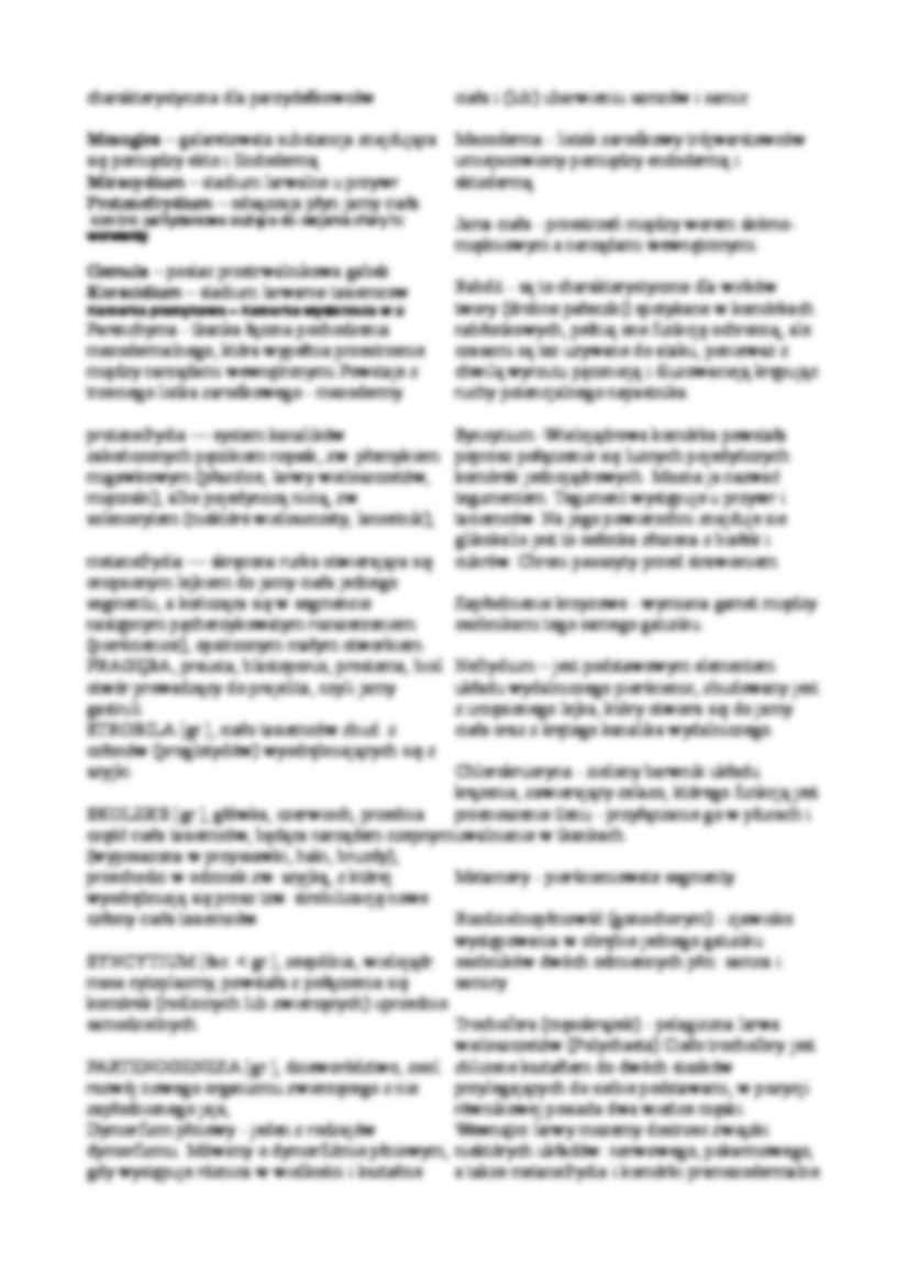 Biologia -  definicje - strona 2