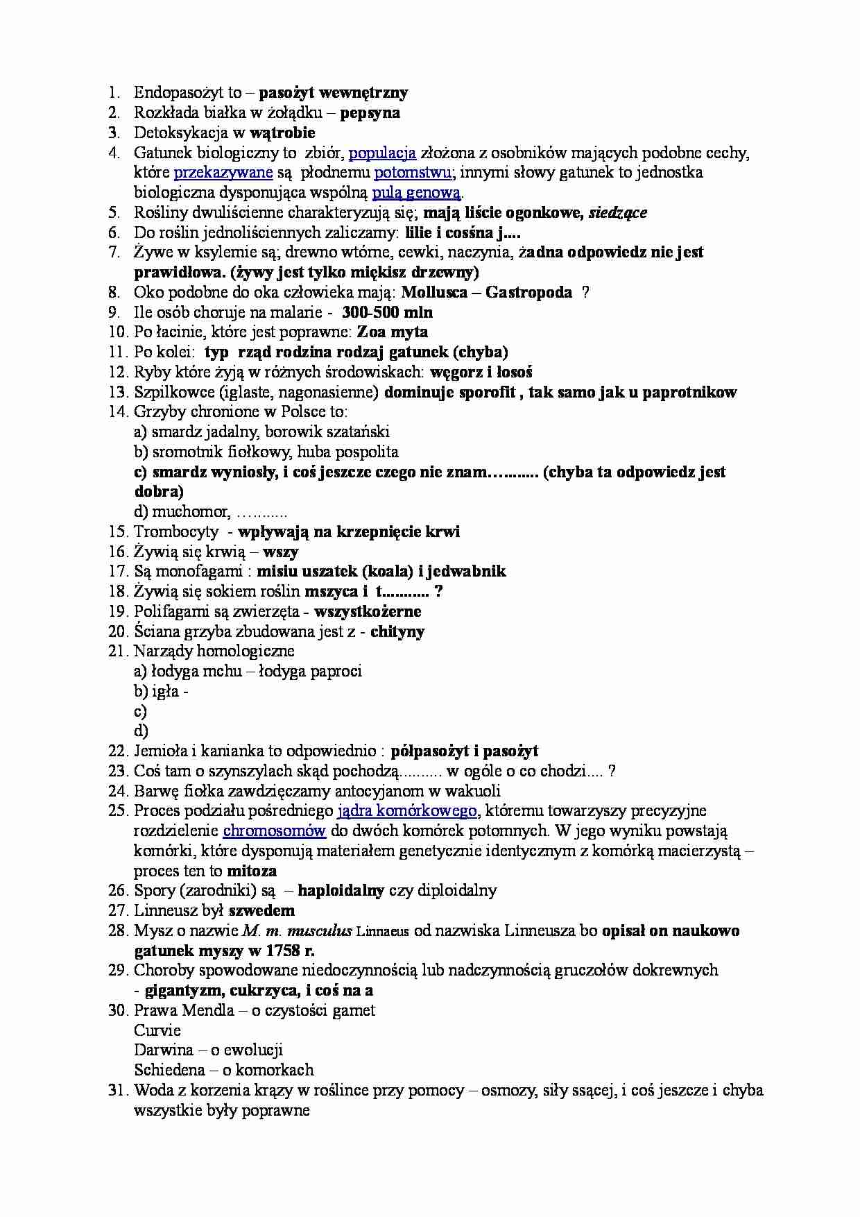 Pytania z egzaminu  grupa A - strona 1
