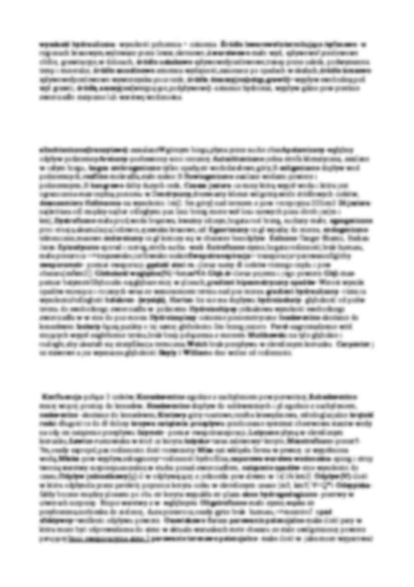 Pojęcia na egzamin z hydrologii - strona 3