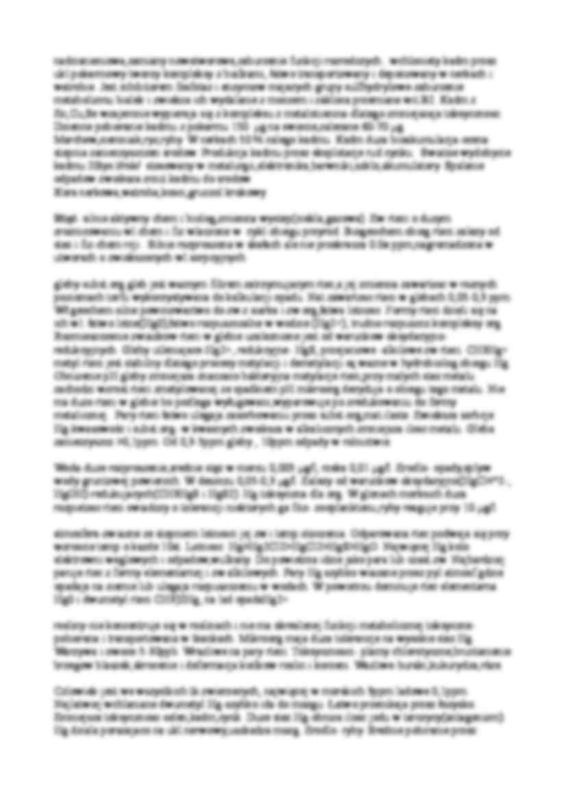 Metale ciężkie w elementach środowiska - strona 2