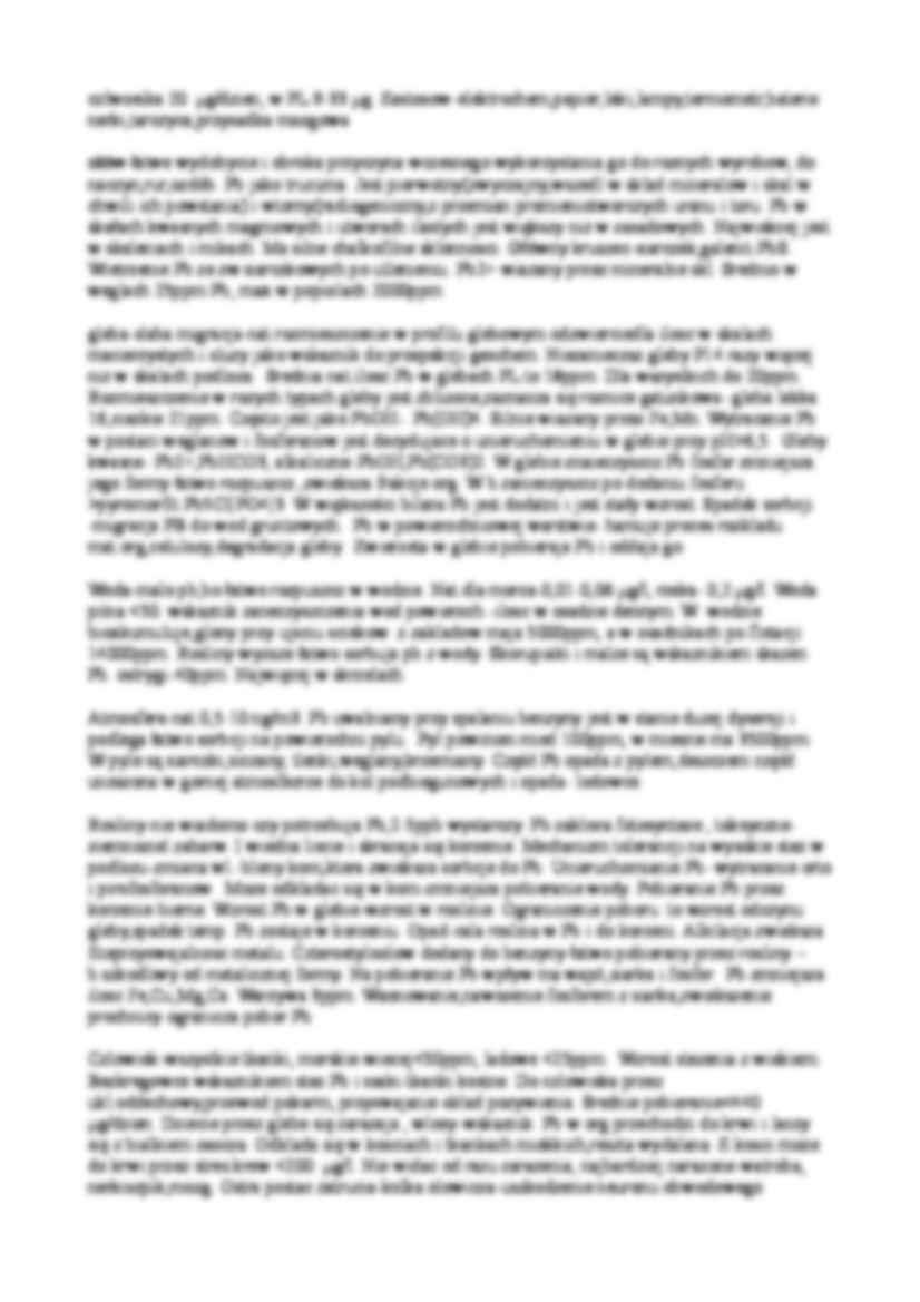 Metale ciężkie w elementach środowiska - strona 3
