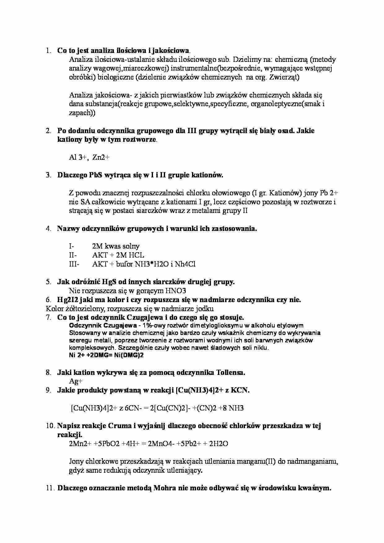 Zadania i odpowiedzi na egzamin - strona 1