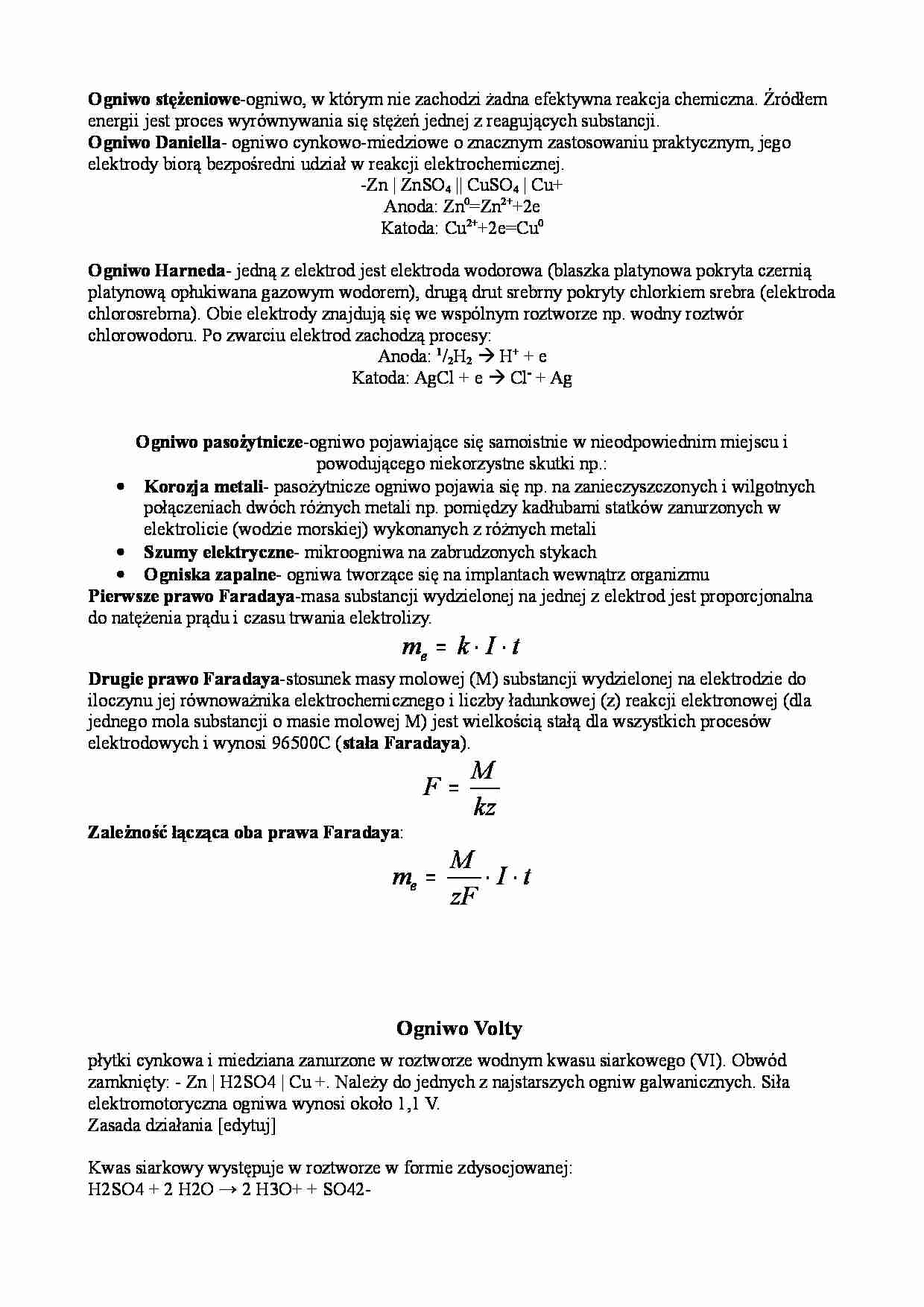 Ogniwa - rodzaje i omówienie - strona 1