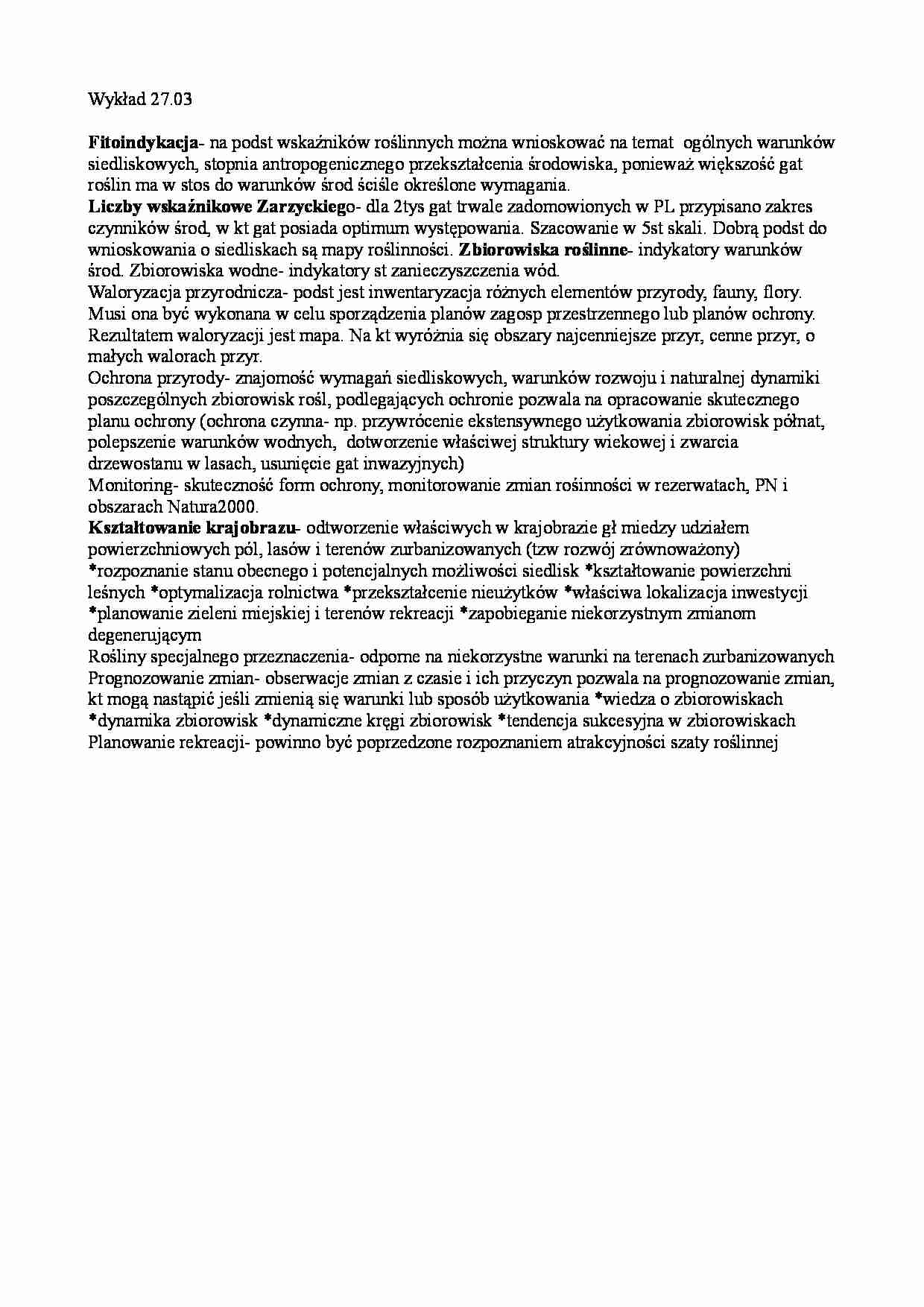 Fitoindykacja - wykład - strona 1