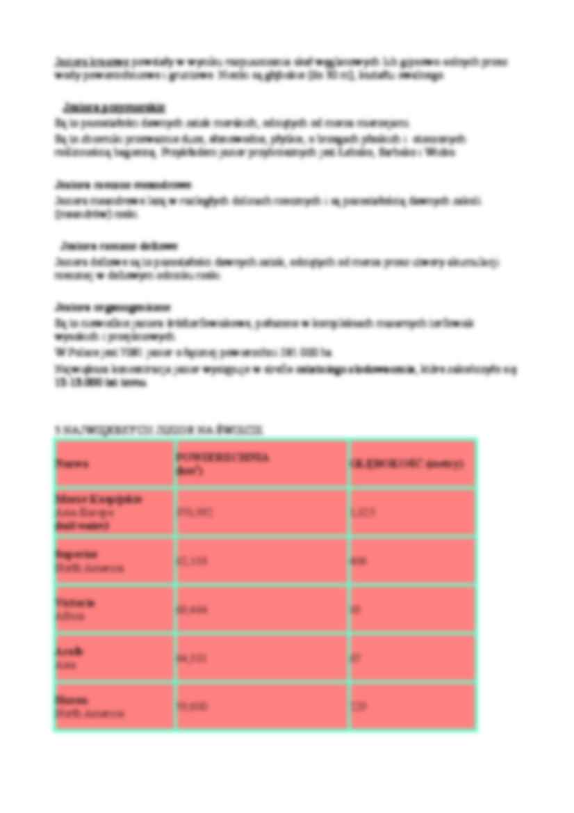 Jeziora - wykład - strona 2