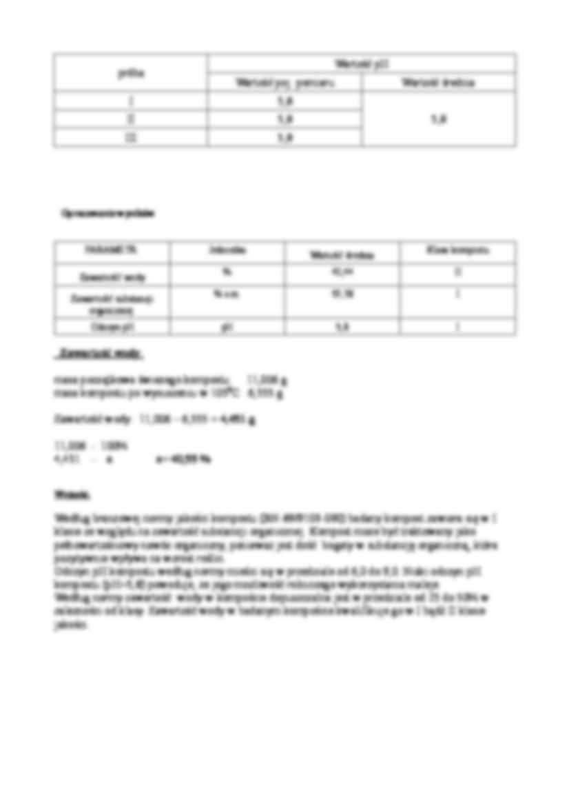 Fizyczno-chemiczne badanie kompostu - sprawozdania - strona 3