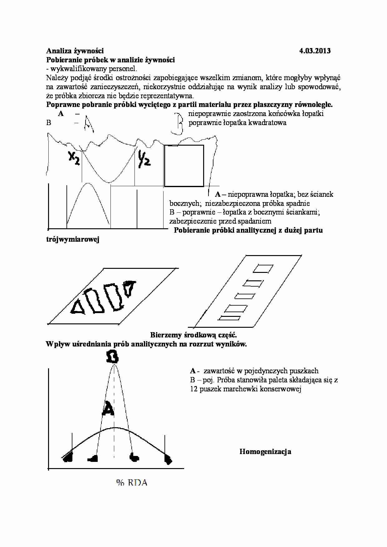 Pobieranie próbek w analizie żywności - strona 1