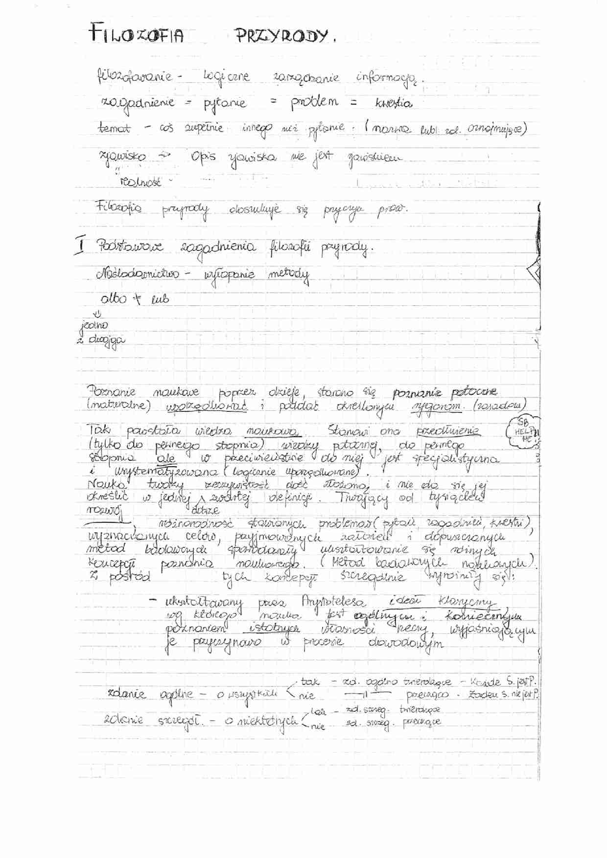 Filozofia przyrody - wykład - strona 1