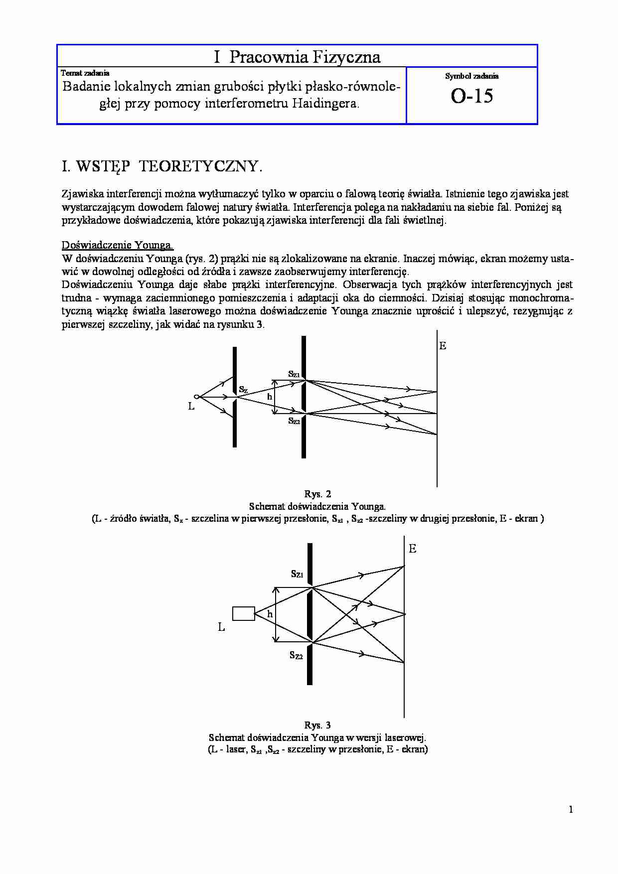 Zmiany grubości płytki płasko-rwónoległej - strona 1