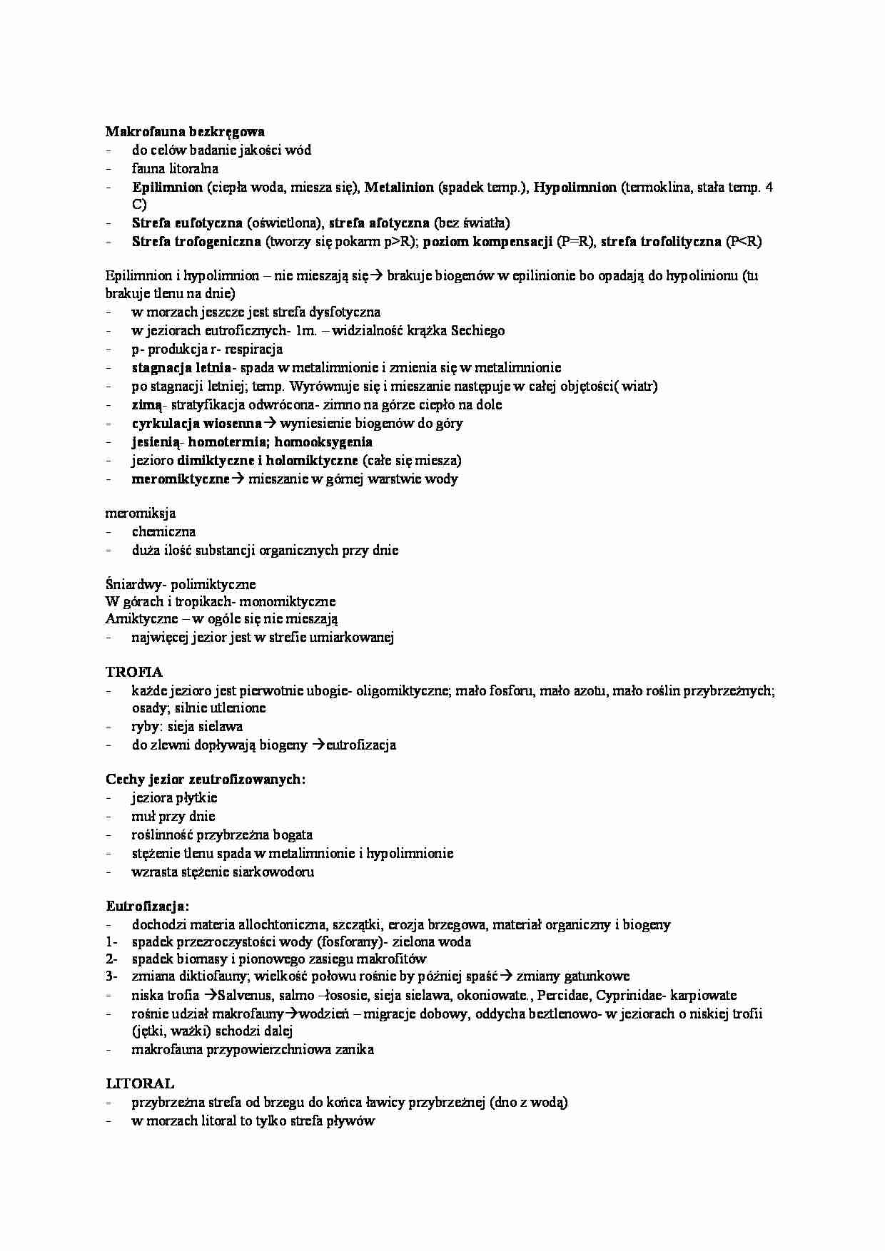  Charakterystyka jezior - strona 1