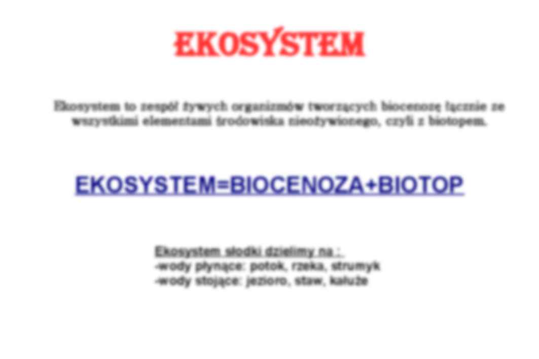Ekosystem słodki - omówienie zagadnienia - strona 2