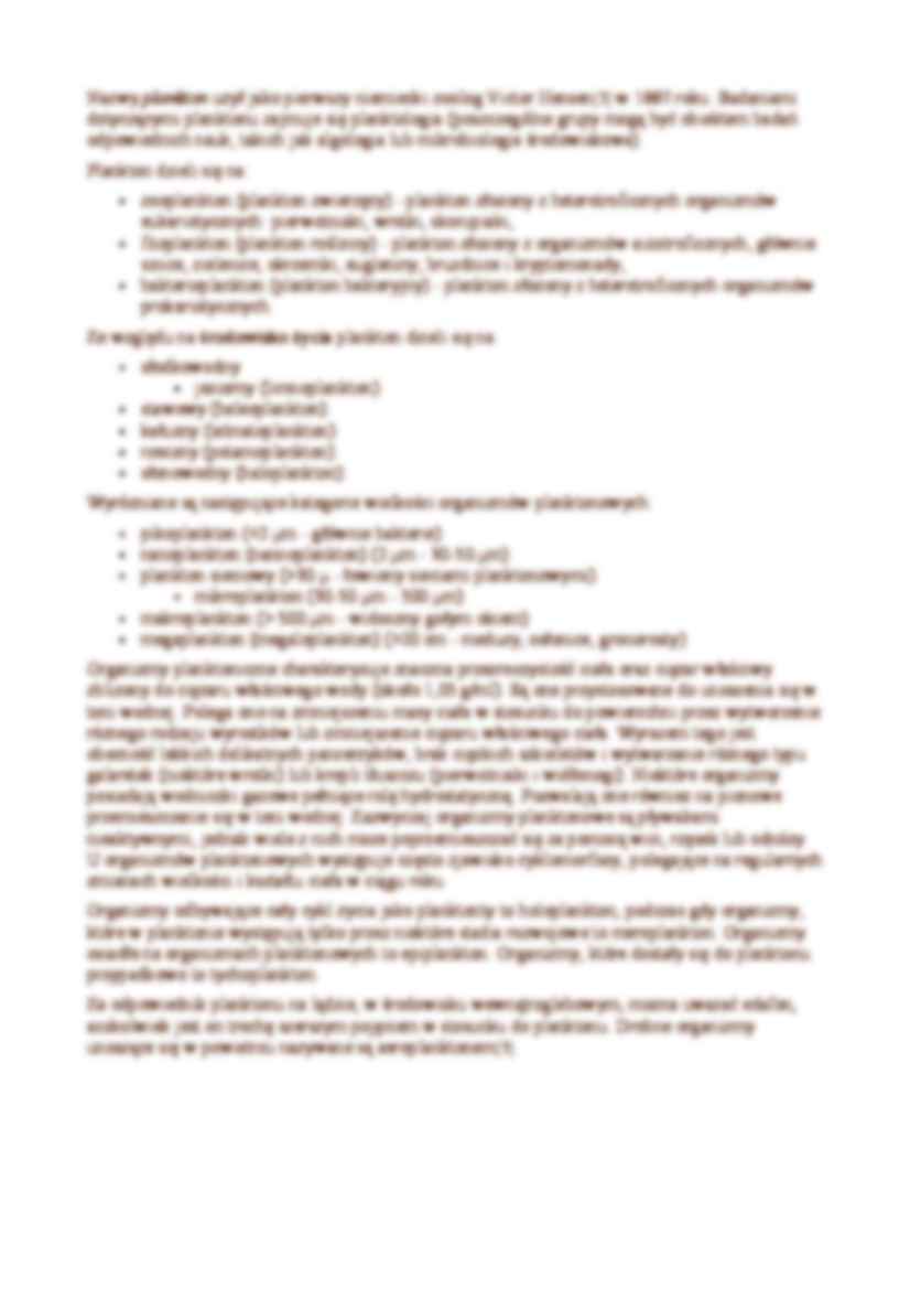  Plankton - omówienie zagadnienia  - strona 2