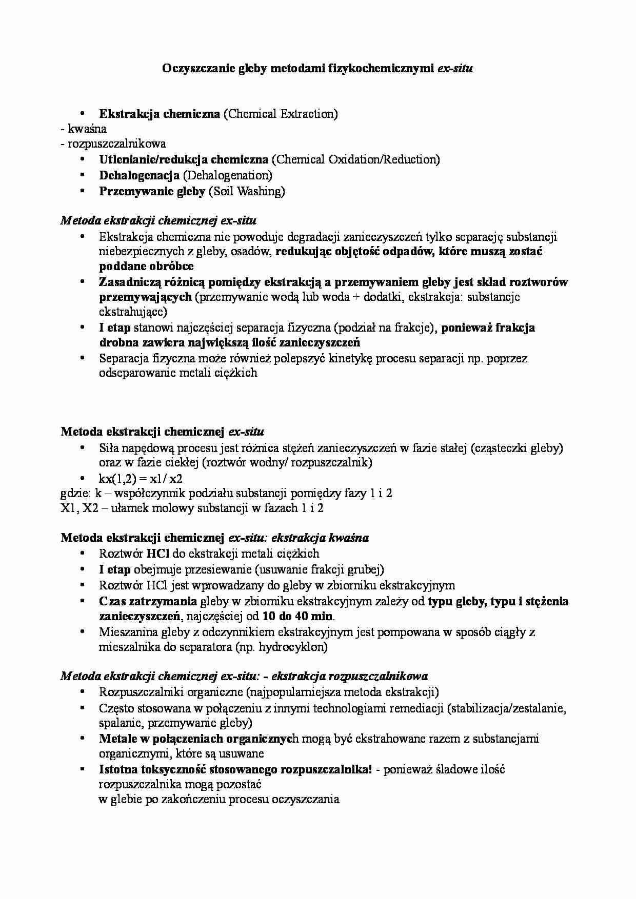 Oczyszczanie gleby metodami fizykochemicznymi  - strona 1