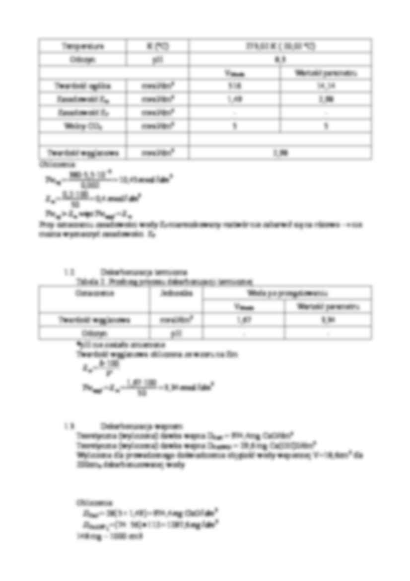 Dekarbonizacja wody - sprawozdanie - strona 2