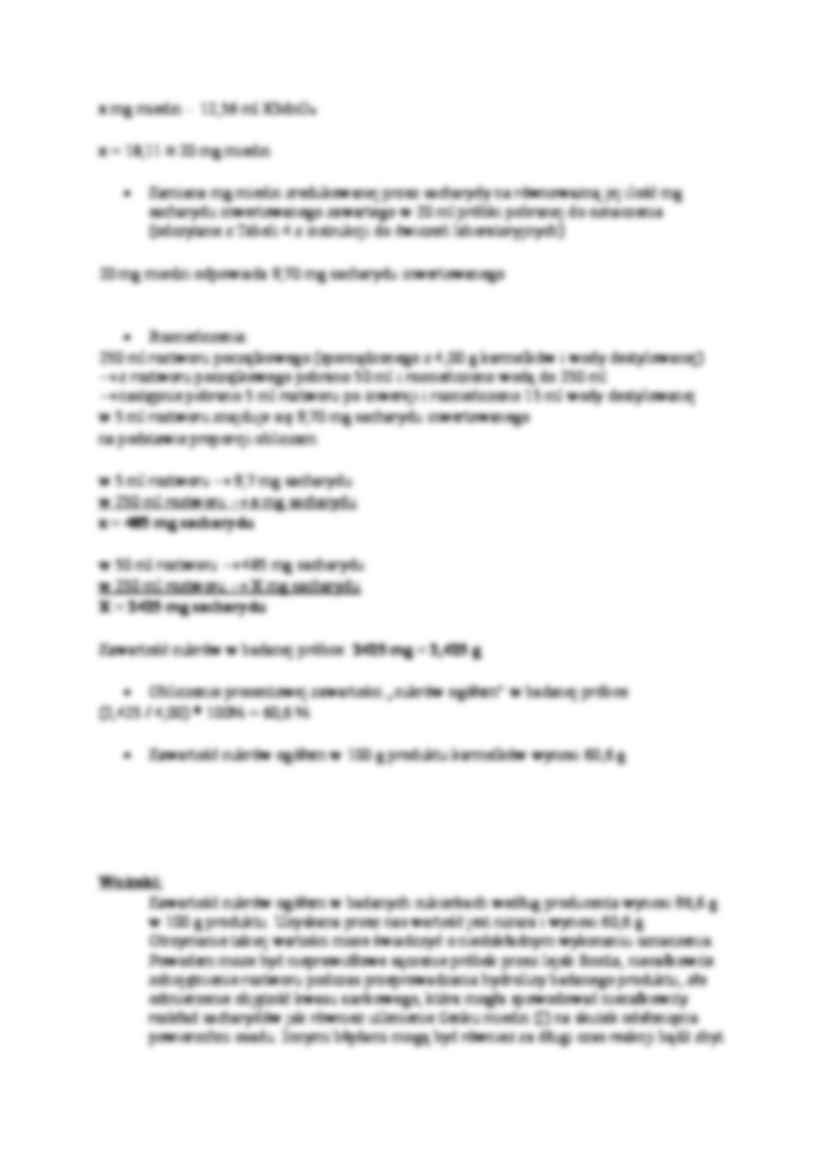 Oznaczania zawartości cukrów  - strona 3