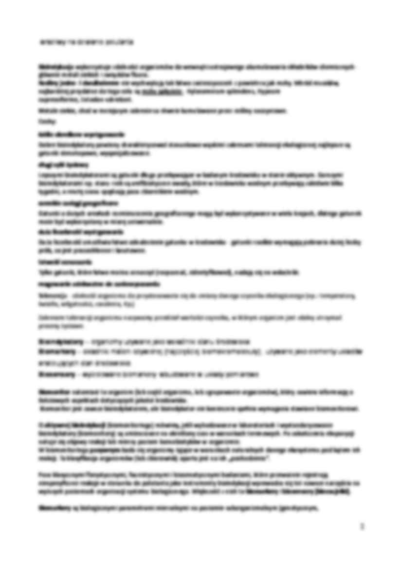 Metody biologiczne a zanieczyszczenia  środowiska - strona 2