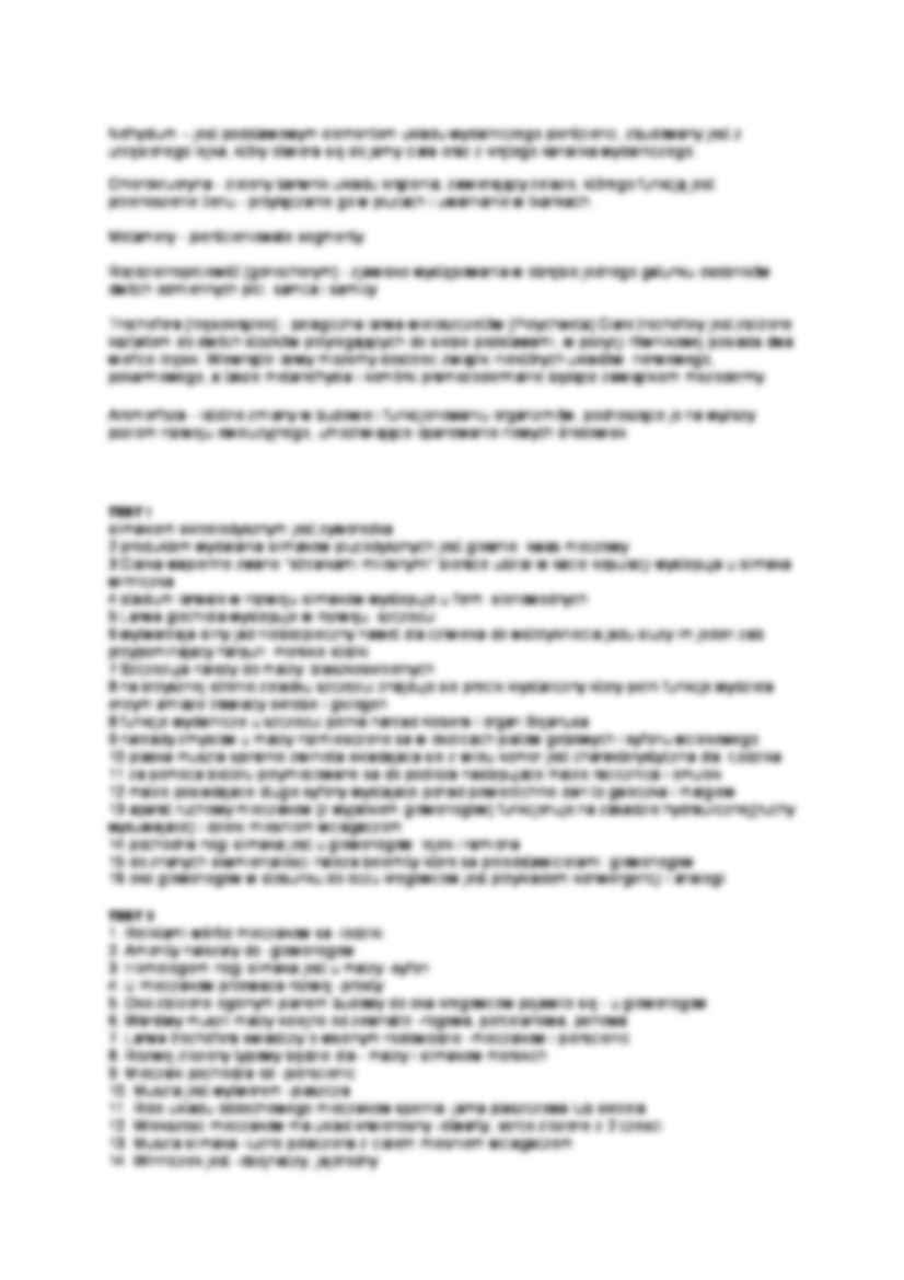 Biologia - pytania z odpowiedziami - strona 3