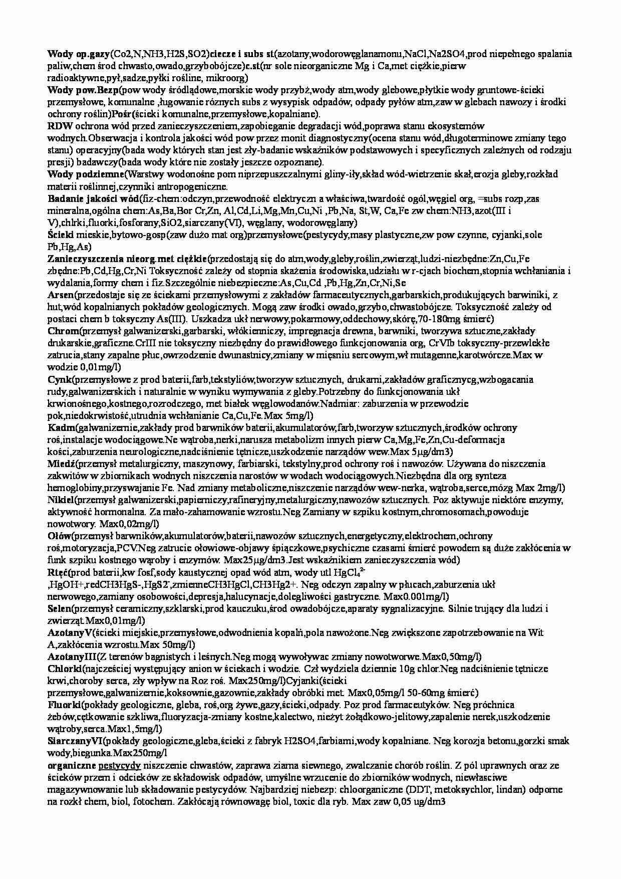Monitoring środowiska - wykład 1 - strona 1