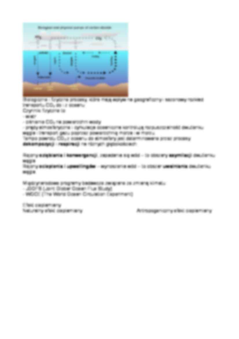  globalne zmiany warunków śodowiskowych - Wykład  - strona 2