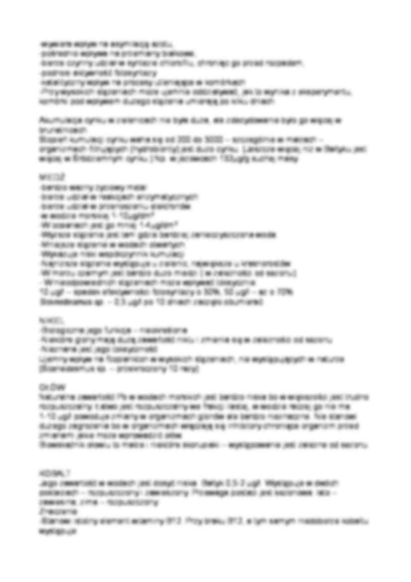 Wpływ metali ciężkich na jakość życia w morzu - strona 2