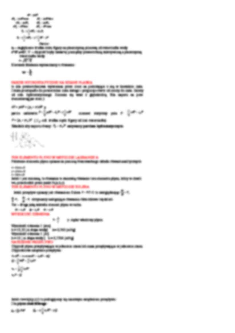 Mechanika płynów - ściąga - strona 3