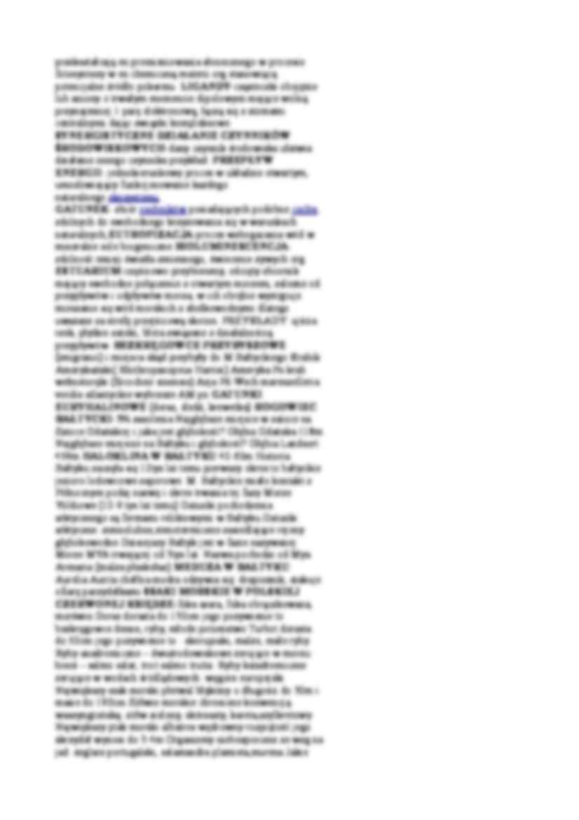 Funkcjonowanie ekosystemów morskich - pytania - strona 2