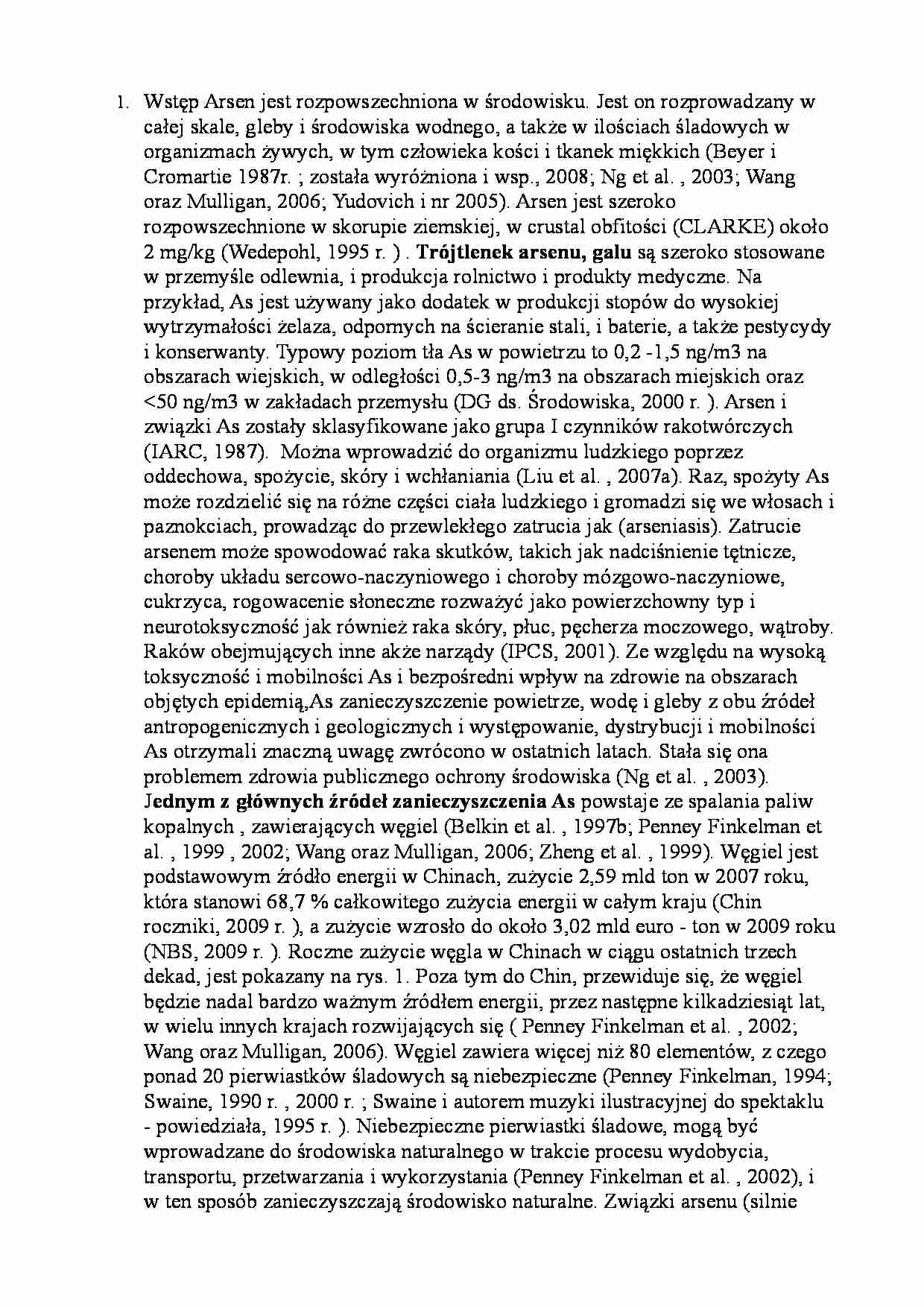  Arsen - omówienie zagadnienia - strona 1