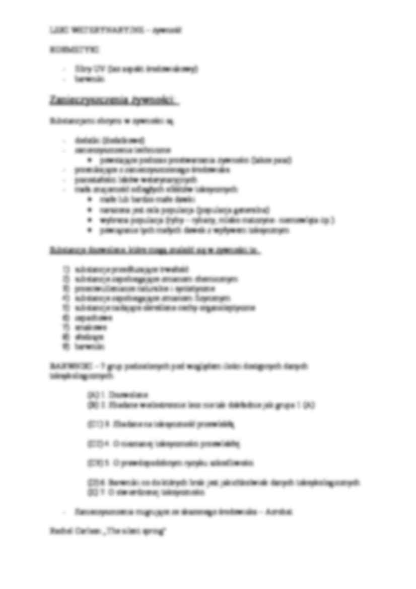 Toksykologia, wykład 7 - strona 3