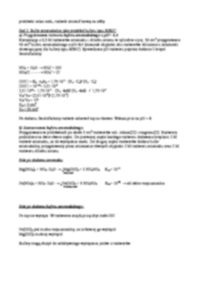 Roztwory buforowe - zadania - strona 2