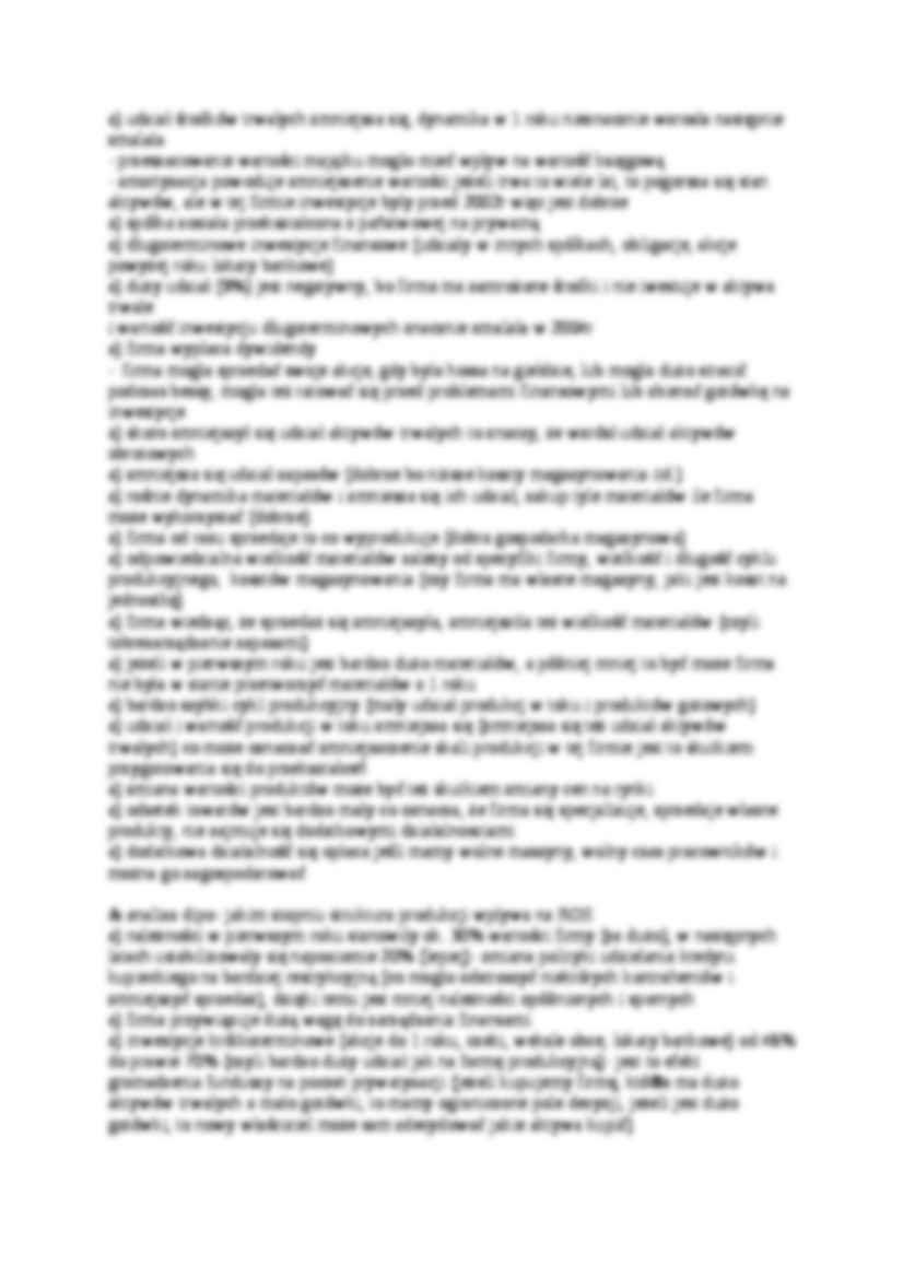 Analiza finansowa - analiza wstępna - strona 2