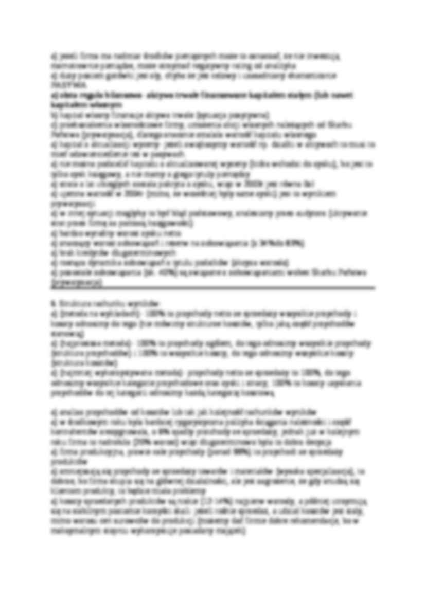 Analiza finansowa - analiza wstępna - strona 3