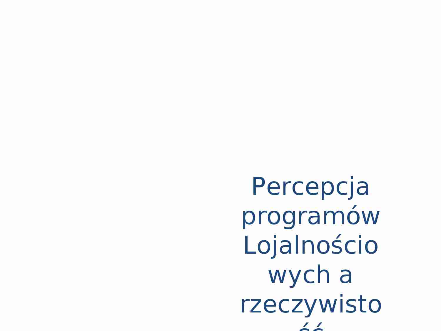 Percepcja programów lojalnościowych - strona 1