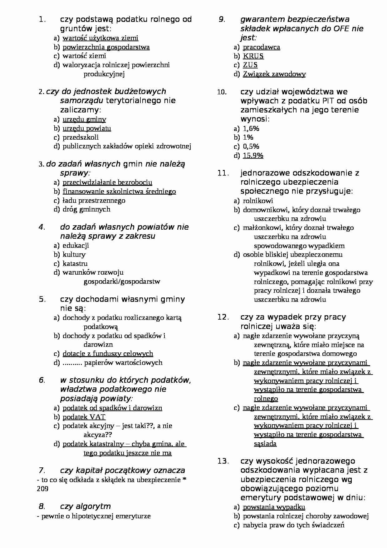  Finanse publiczne-test8 - strona 1