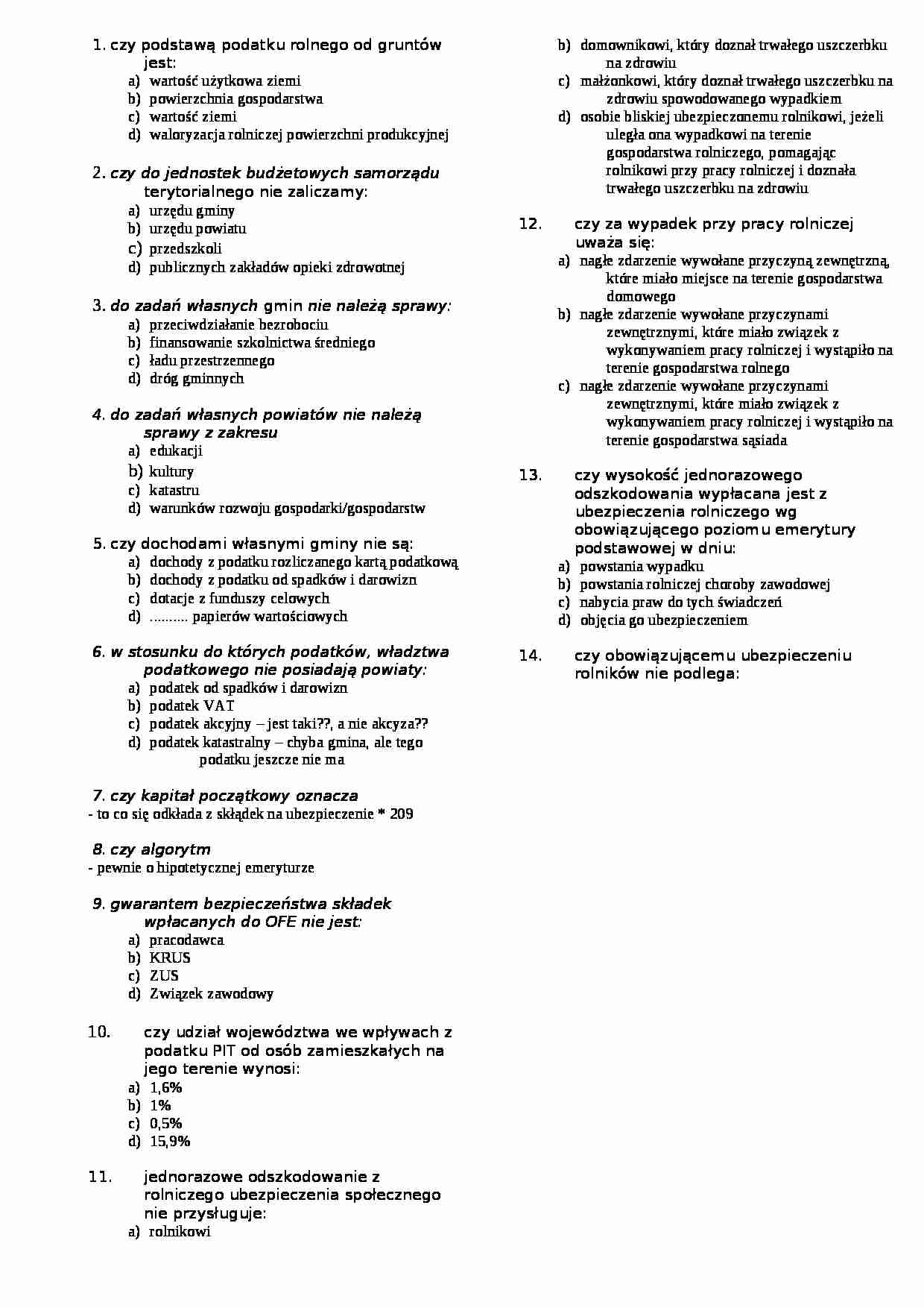 test finanse - strona 1
