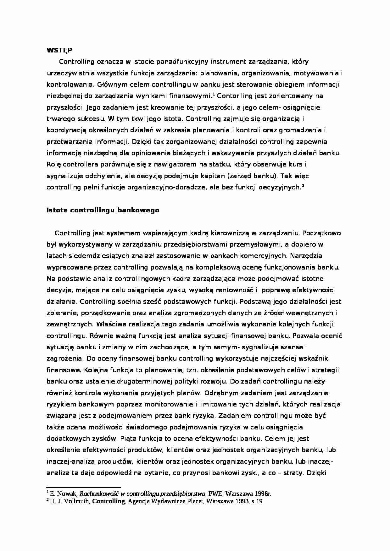 Controlling bankowy  - strona 1